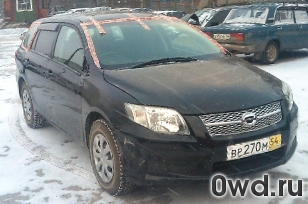 Битый автомобиль Toyota Corolla Fielder